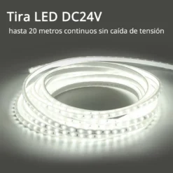 Tira LED Monocolor SMD2835, DC24V, 50 metros (120Led/m), 500W, IP66