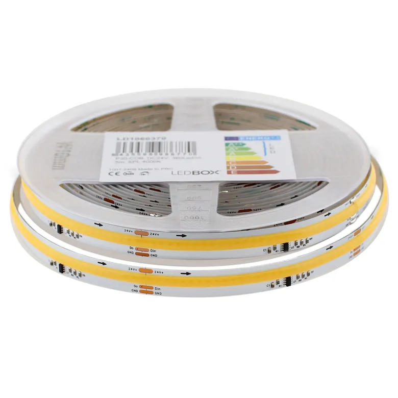 Tira LED Monocolor SPI WS2811 COB, DC24V, 5m (360Led/m), 55W, IP20