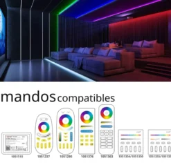 Tira LED RGB+CCT COB, DC24V, 5m (840Led/m), 125W, IP20