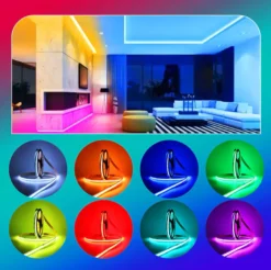 Tira LED RGB COB, DC24V, 5m (768Led/m), 75W, IP20