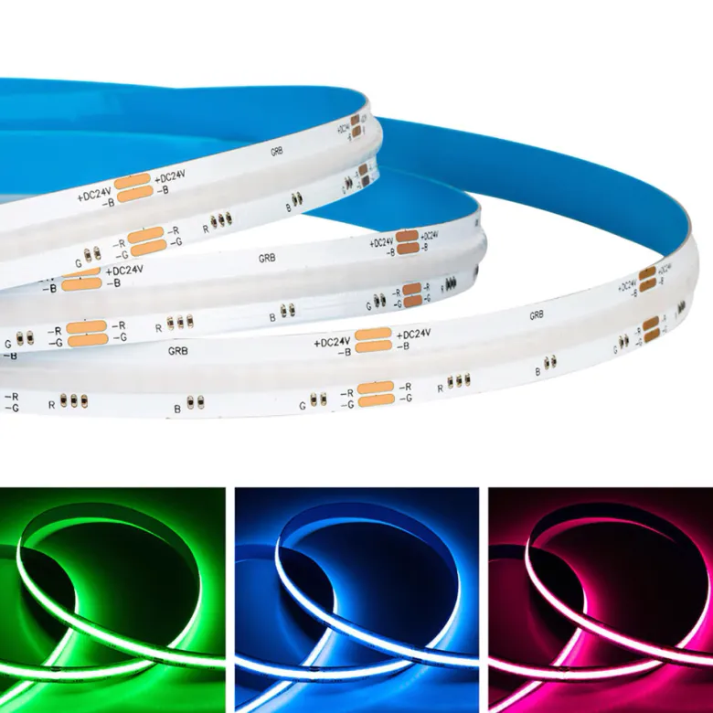 Tira LED RGB COB, DC24V, 5m (768Led/m), 75W, IP20