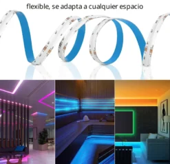 Tira LED RGB COB, DC24V, 5m (768Led/m), 75W, IP20