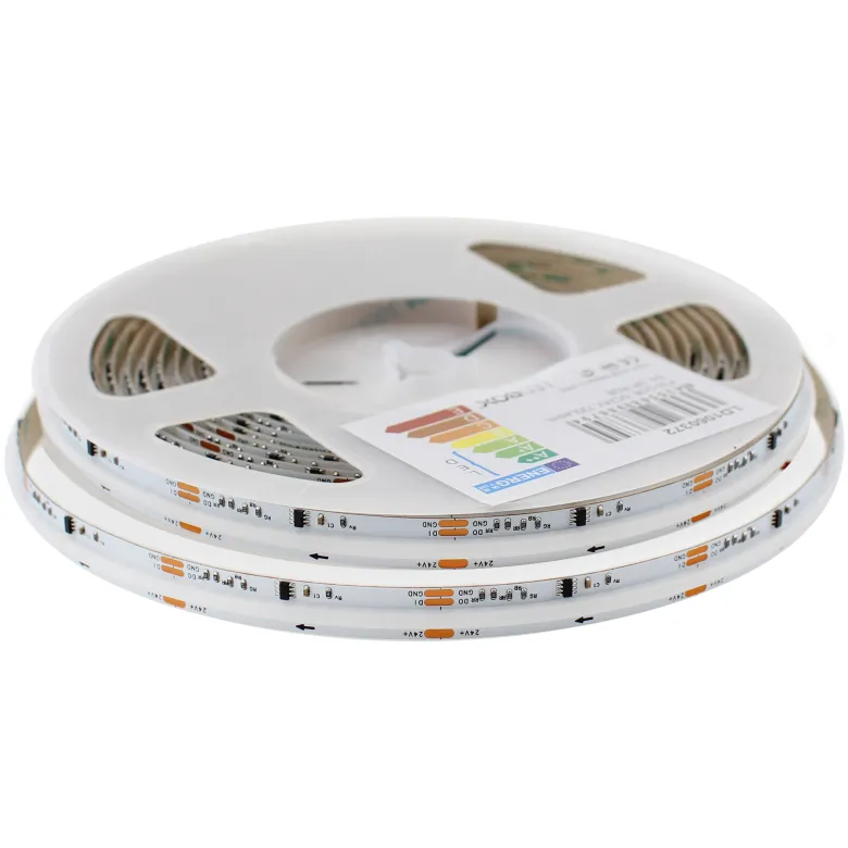 Tira LED RGB SPI WS2811 COB, DC24V, 5m (720Led/m), 95W, IP20