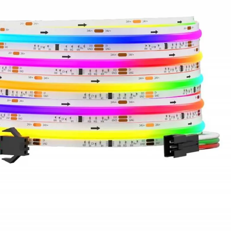 Tira LED RGB SPI WS2811 COB, DC24V, 5m (720Led/m), 95W, IP20