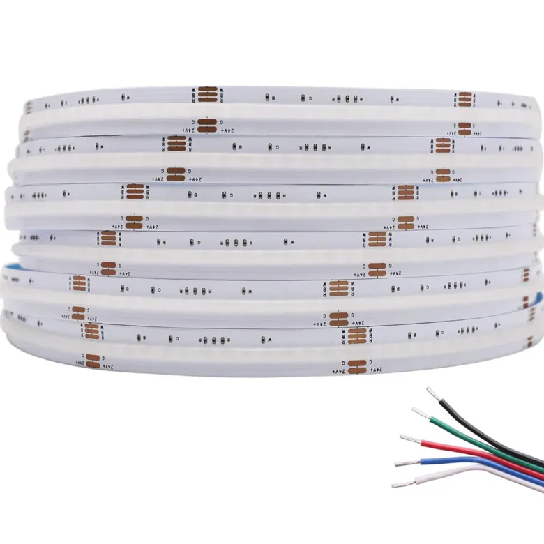 Tira LED RGB+W COB, DC24V, 5m (784Led/m), 100W, IP20