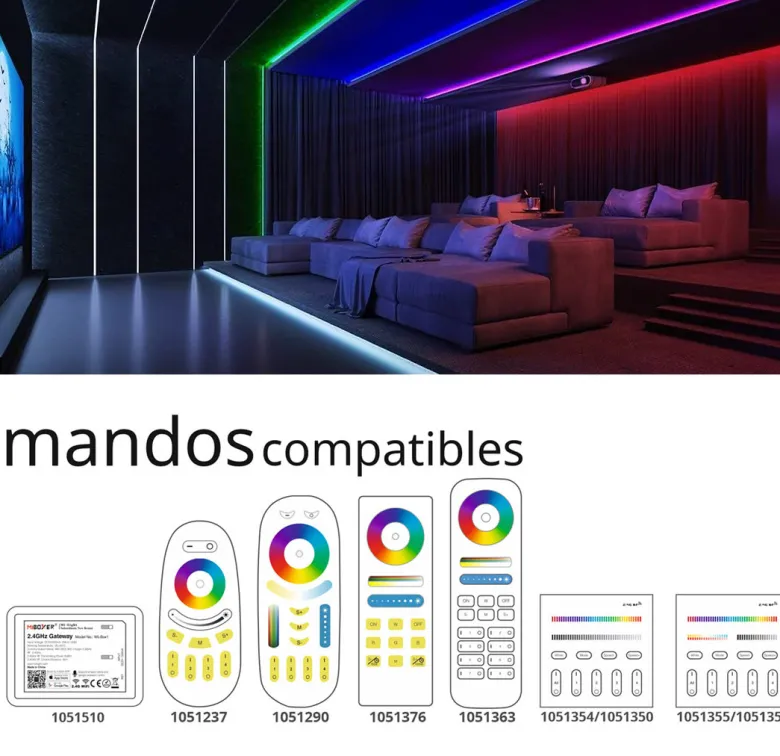 Tira LED RGB+W COB, DC24V, 5m (784Led/m), 100W, IP20