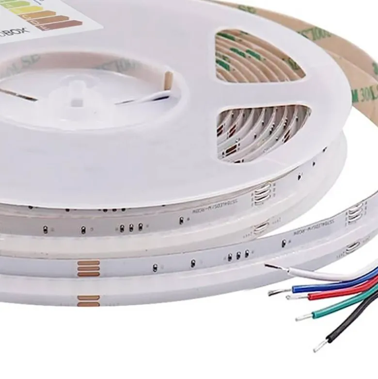 Tira LED RGB+W COB, DC24V, 5m (784Led/m), 100W, IP20