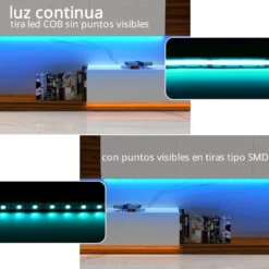 Tira LED RGB+W COB, DC24V, 5m (784Led/m), 100W, IP20