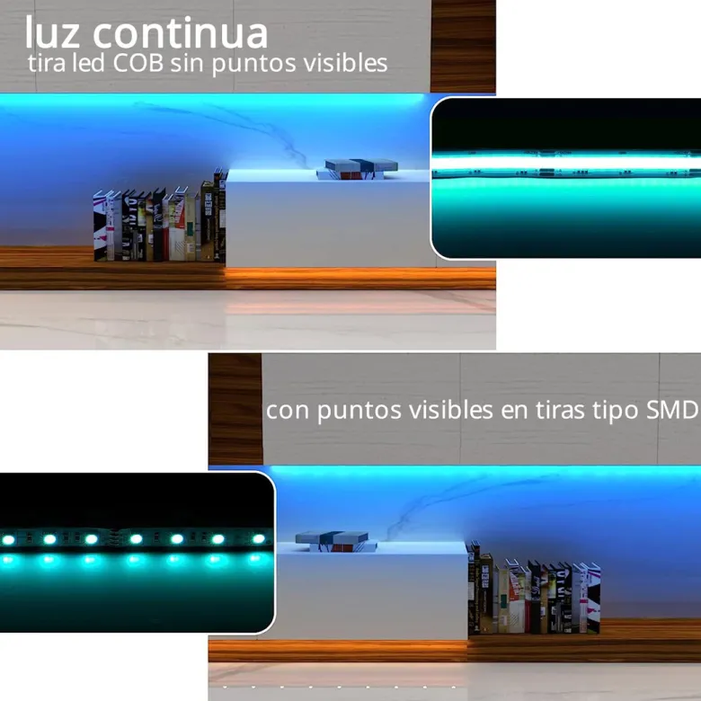 Tira LED RGB+W COB, DC24V, 5m (784Led/m), 100W, IP20