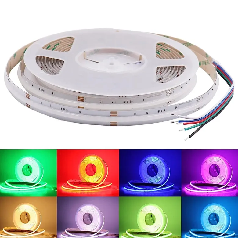 Tira LED RGB+W COB, DC24V, 5m (784Led/m), 100W, IP20