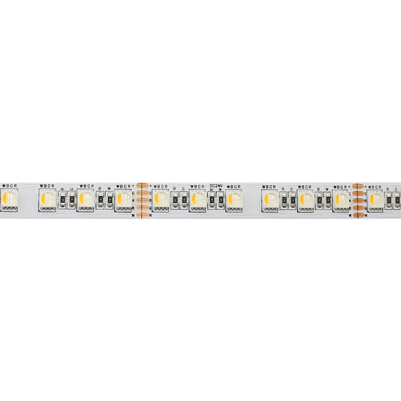 Tira LED SAMSUNG SMD5050, RGB+W, DC24V, 5m (84Led/m 4 en 1) - IP20