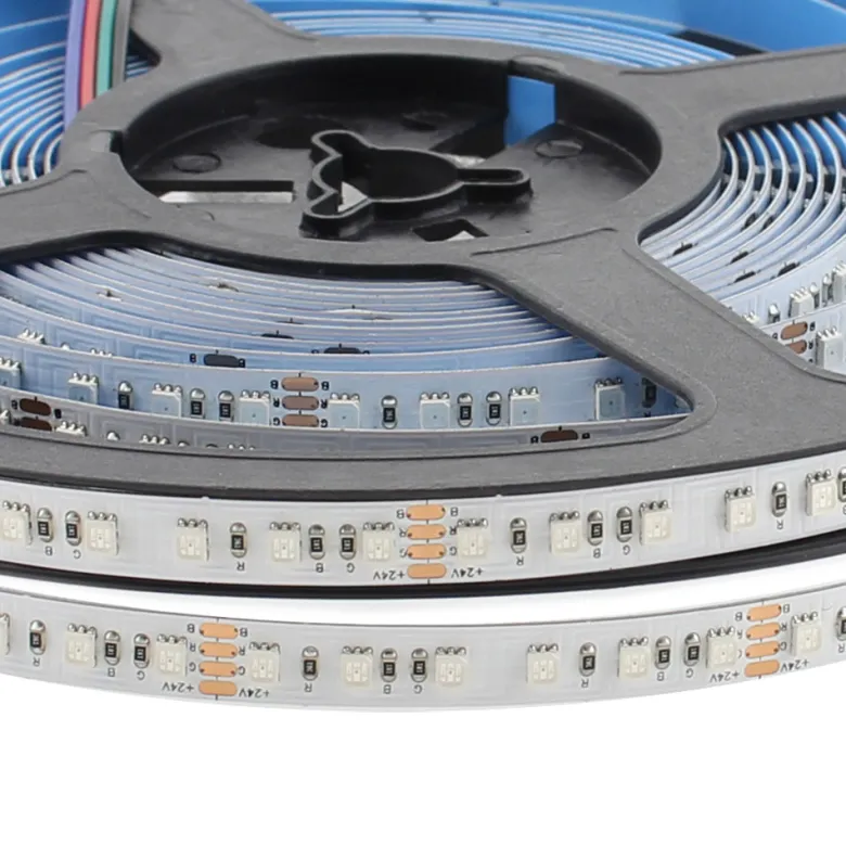 Tira LED SMD2835, ChipLed Samsung, RGB, DC24V, 5m (120Led/m) - IP65