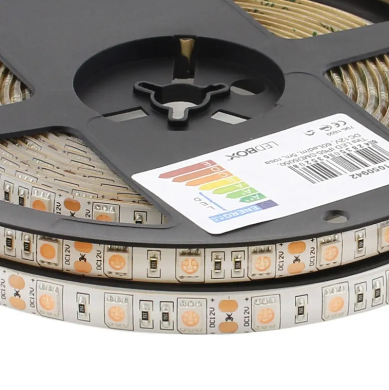 Tira LED SMD5050, DC12V, 5m (60 Led/m), ROSA - IP65