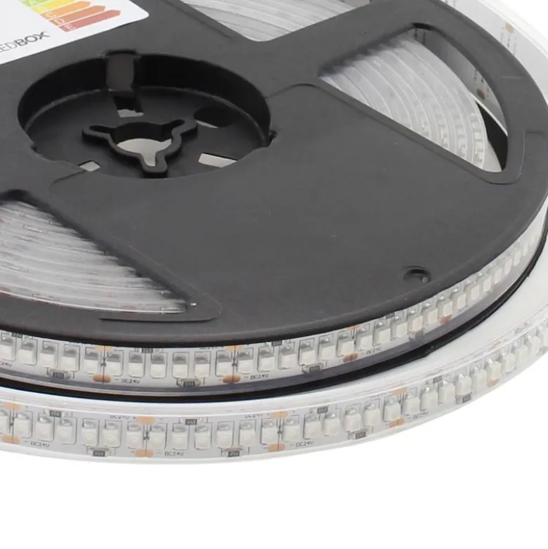 Tira LED UV Ultravioleta SMD3528, DC24V, 5m (240 Led/m) - IP67