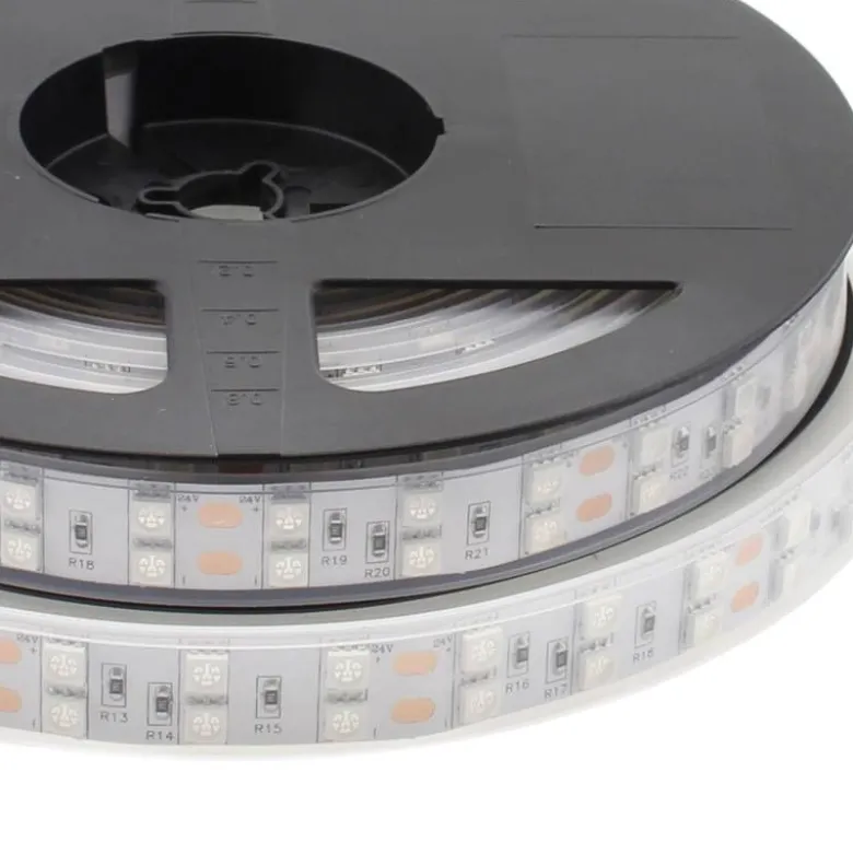 Tira LED UV Ultravioleta SMD5050, DC24V, 5m (120 Led/m) - IP67