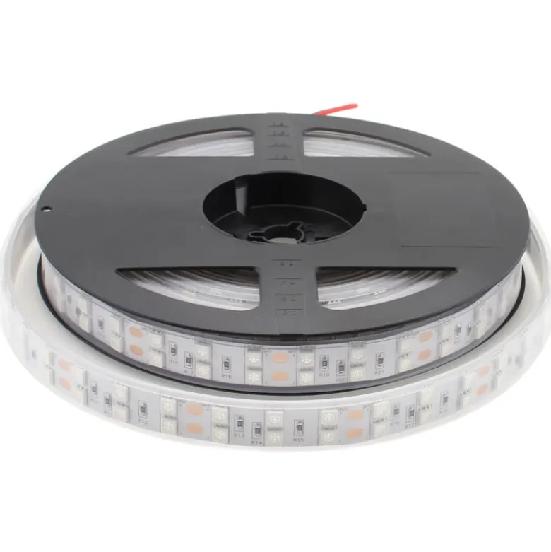 Tira LED UV Ultravioleta SMD5050, DC24V, 5m (120 Led/m) - IP67