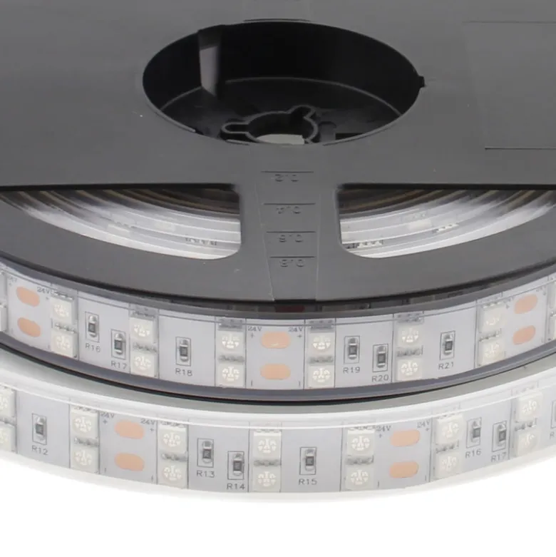 Tira LED UV Ultravioleta SMD5050, DC24V, 5m (120 Led/m) - IP67