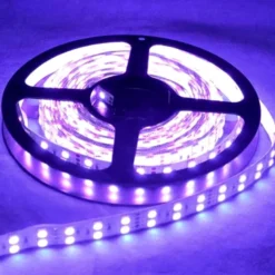 Tira LED UV Ultravioleta SMD5050, DC24V, 5m (120 Led/m) - IP67