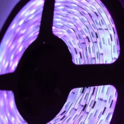 Tira LED UV Ultravioleta SMD5050, DC24V, 5m (120 Led/m) - IP67