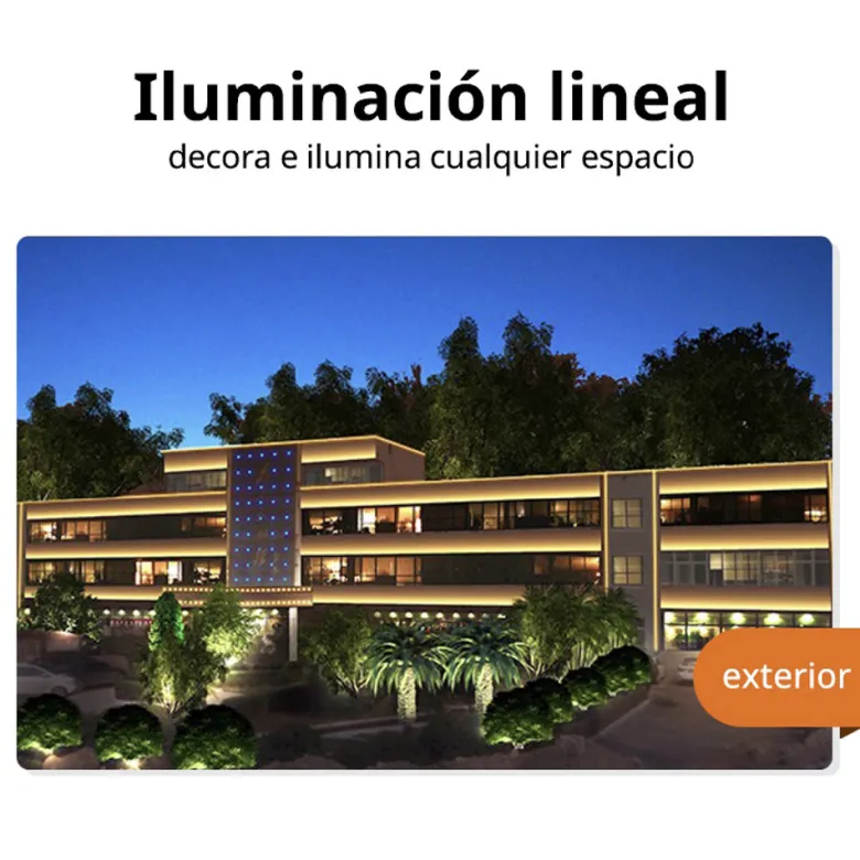 Tira LED 220V Bridgelux SMD2835, 140Led/m, 20W/m, 2800lm/m, Triac regulable, corte 10cm, carrete 50 metros. Silicona
