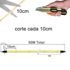 Tira LED 220V COB, 560Led/m, 16W/m, 10cm corte, 1 metro. Regulable Triac. Silicona