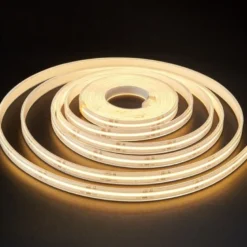 Tira LED 220V COB, 560Led/m, 16W/m, 10cm corte, 10 metros. Regulable Triac. Silicona
