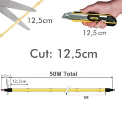 Tira LED 220V COB, 560Led/m, 16W/m, 10cm corte, 50 metros. Regulable Triac. Silicona