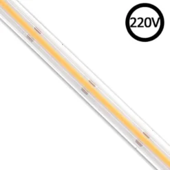 Tira LED 220V COB, 240Led/m, 10W/m, Triac regulable, corte 10cm, 1 metro