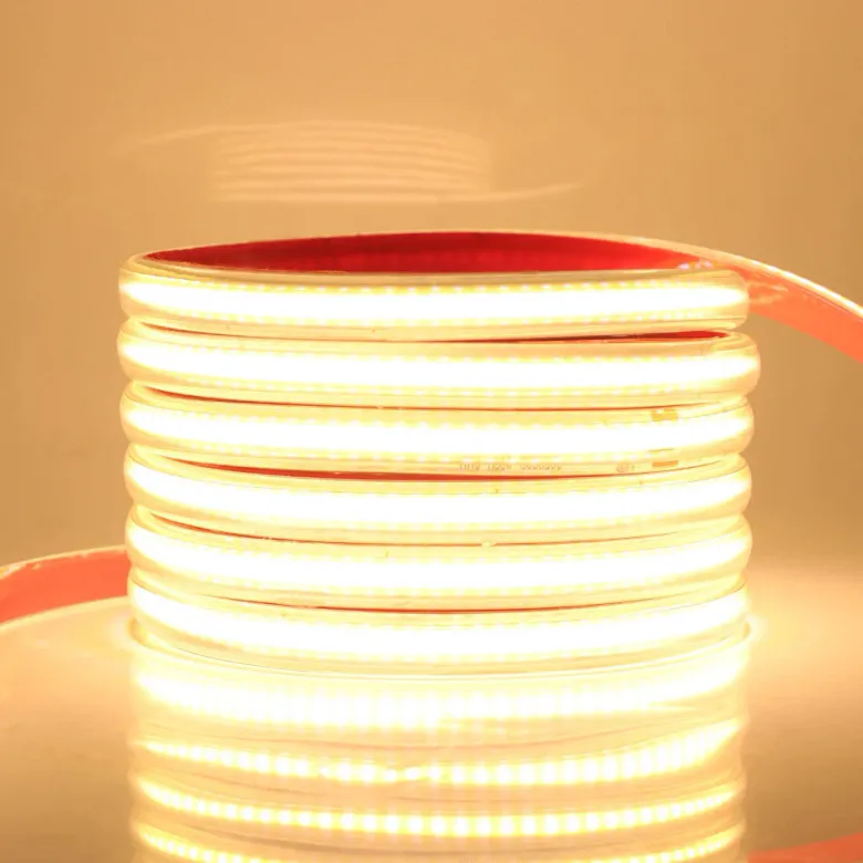 Tira LED 220V COB, 240Led/m, 10W/m, Triac regulable, corte 10cm, , carrete 50 metros