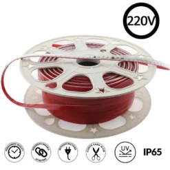 Tira LED 220V Slim SMD2835, 100Led/m, 10W/m, corte 25cm, CCT, 1 metro