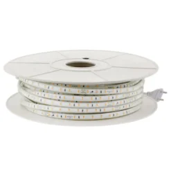 Tira LED 220V SMD2835, 60Led/m, carrete 50 metros con conectores rápidos, 20cm corte