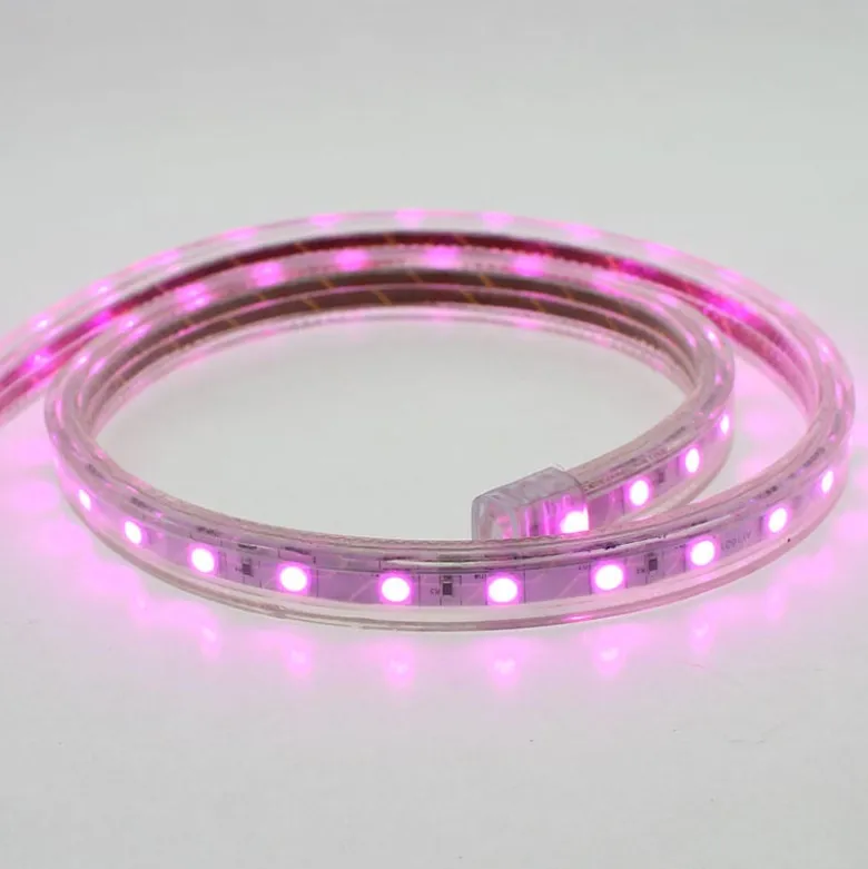 Tira LED 220V SMD5050, 60Led/m, 14,4W, 1 metro, PINK
