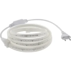 Tira LED 220V SMD2835, 120Led/m, 10W/m, 1 metro con conectores rápidos, 50cm corte