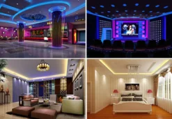 Tira LED 220V SMD5050 60Led/m, 8W/m, RGB, carrete 50 metros + controlador + mando