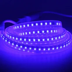 Tira LED 220V SMD5050 60Led/m, 8W/m, RGB, carrete 50 metros + controlador + mando