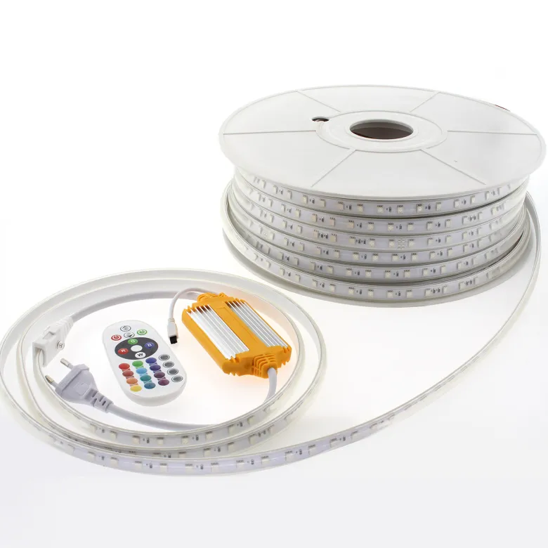Tira LED 220V SMD5050, 60Led/m, 8W/m, RGB, 1 metro