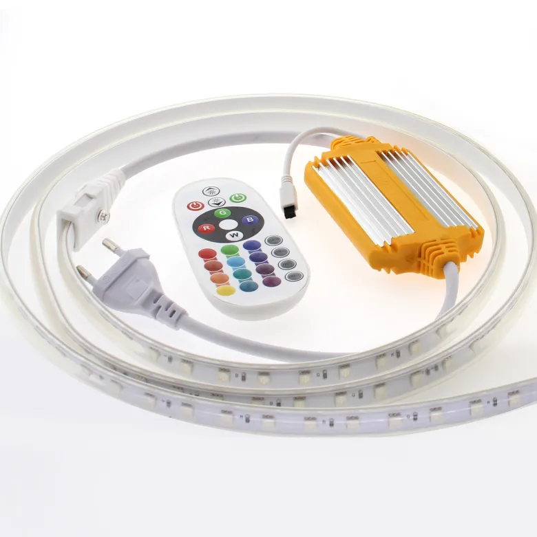 Tira LED 220V SMD5050, 60Led/m, 8W/m, RGB, 1 metro