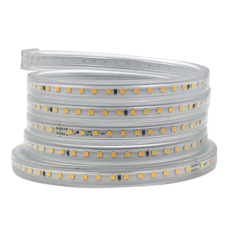 Tira LED 220V SMD2835, 120Led/m, 8W/m, Triac regulable, corte 10cm, 1 metro
