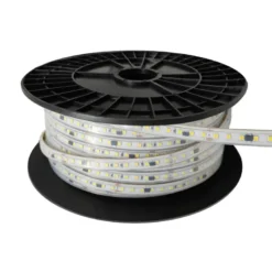Tira LED 220V SMD2835, 120Led/m, 8W/m, Triac regulable, corte 10cm, carrete 50 metros