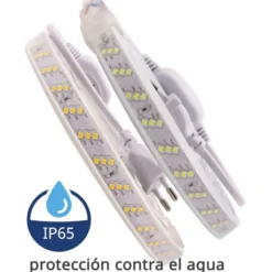 Tira LED 220V SMD2835, 180Led/m, 10W/m, Triac regulable, corte 20cm, 1 metro