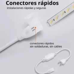 Tira LED 220V SMD2835, 180Led/m, 10W/m, Triac regulable, corte 20cm, 1 metro