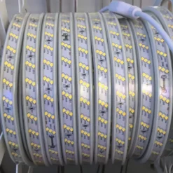 Tira LED 220V SMD2835, 180Led/m, 10W/m, Triac regulable, corte 20cm, carrete 50 metros