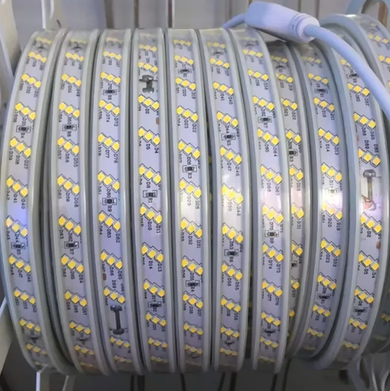 Tira LED 220V SMD2835, 180Led/m, 10W/m, Triac regulable, corte 20cm, carrete 50 metros