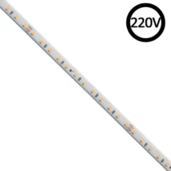 Tira LED 220V Super Slim SMD2835, 120Led/m, 8W/m, Triac regulable, corte 10cm, 1 metro, Silicona