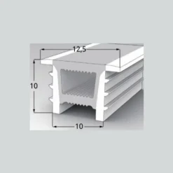 Tubo de silicona NEON Flex empotrable, 12,5x10mm, 1 metro