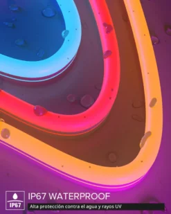 Tubo de silicona NEON Flex, 10x23mm, 1 metro