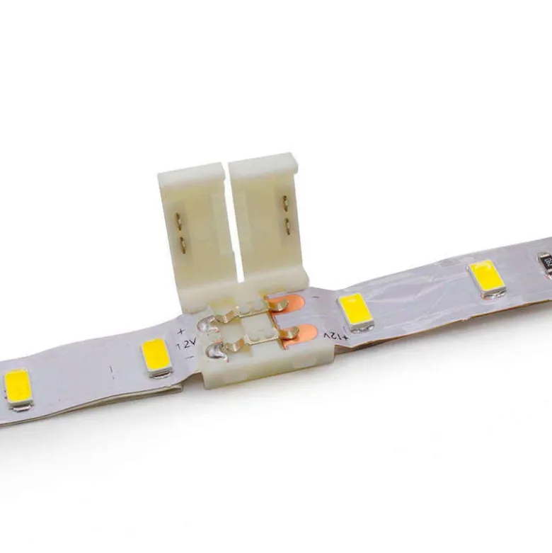 Unión / conector rígido CLICK para tiras LED monocolor, 8mm
