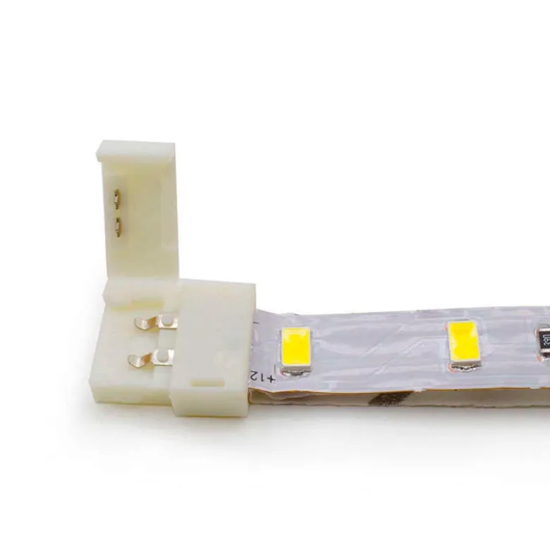 Unión / conector rígido CLICK para tiras LED monocolor, 8mm