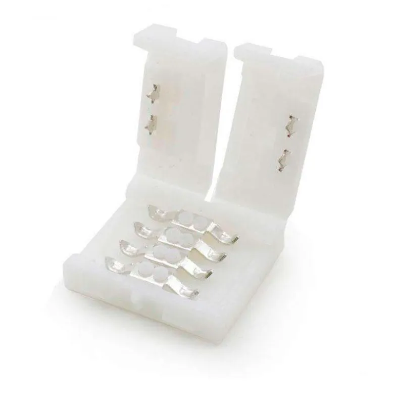 Unión / conector rígido Pin Click para tiras LED RGB 4 pin
