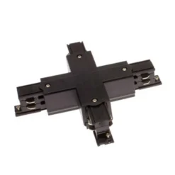 Unión X carril trifásico, negro